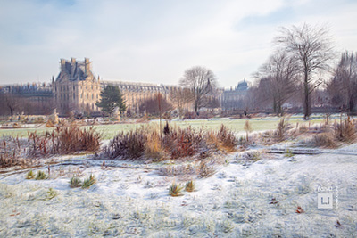 impressionist photography tuileries neige